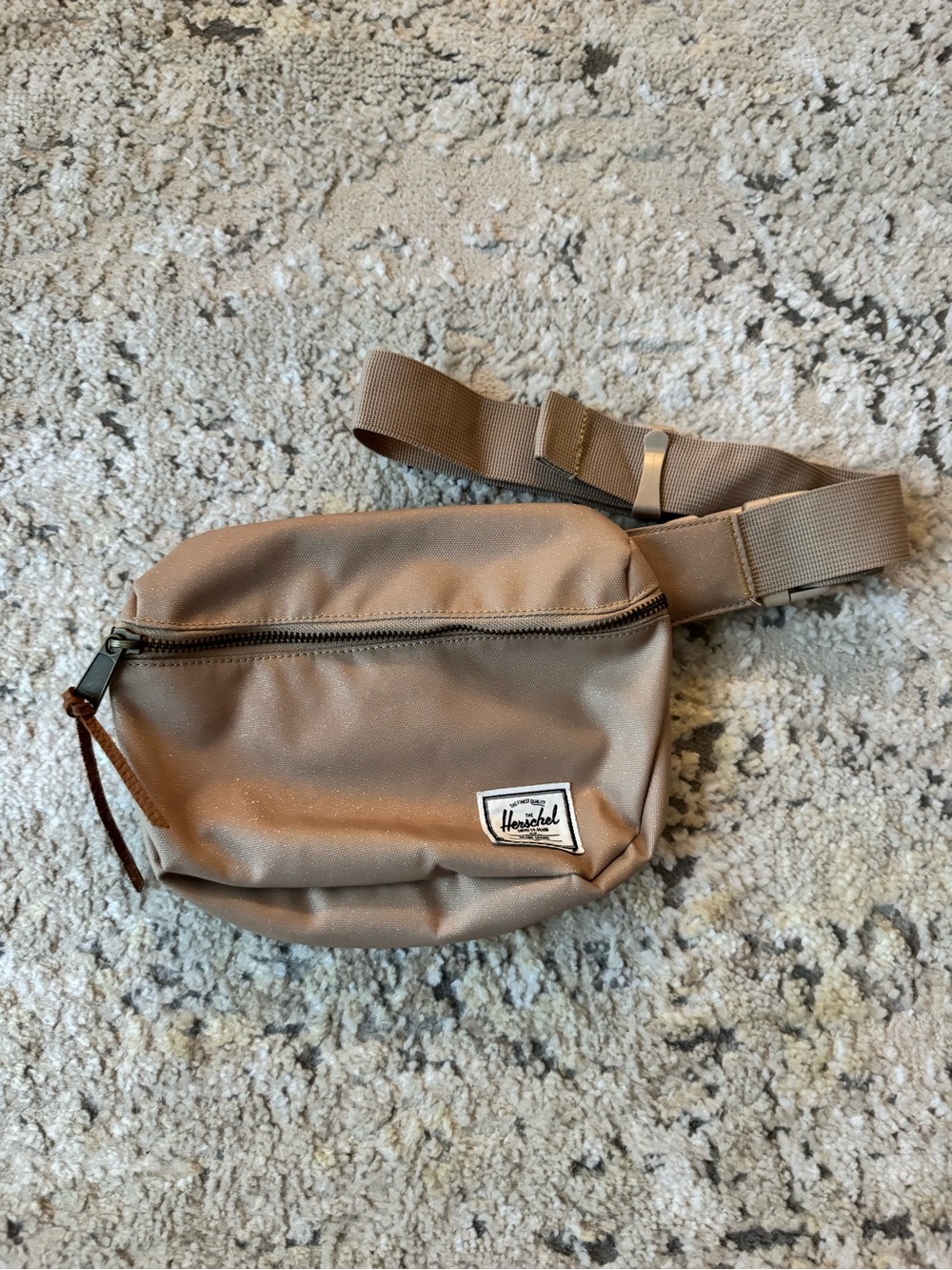 Herschel Supply Company Beige/Tan Hip Pack with Leather Pull